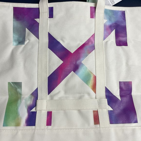NWT Off-White Virgil Abloh JK_Trippy Rainbow Tote - Picture 8 of 16